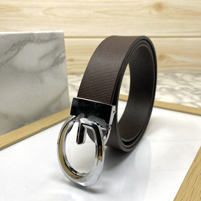 Classic G-Pattern Formal and Casual Leather Strap Belt -UniqueandClassy