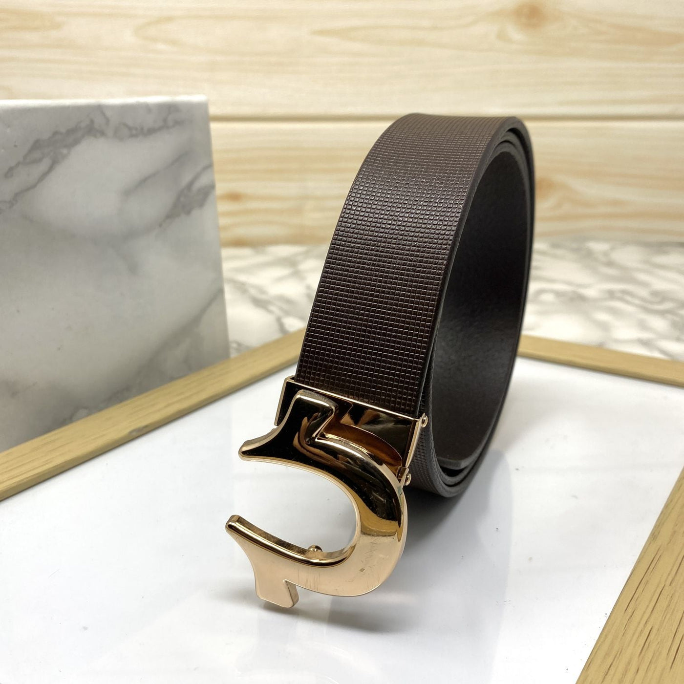 U-Pattern Formal and Casual Leather Strap belt-UniqueandClassy