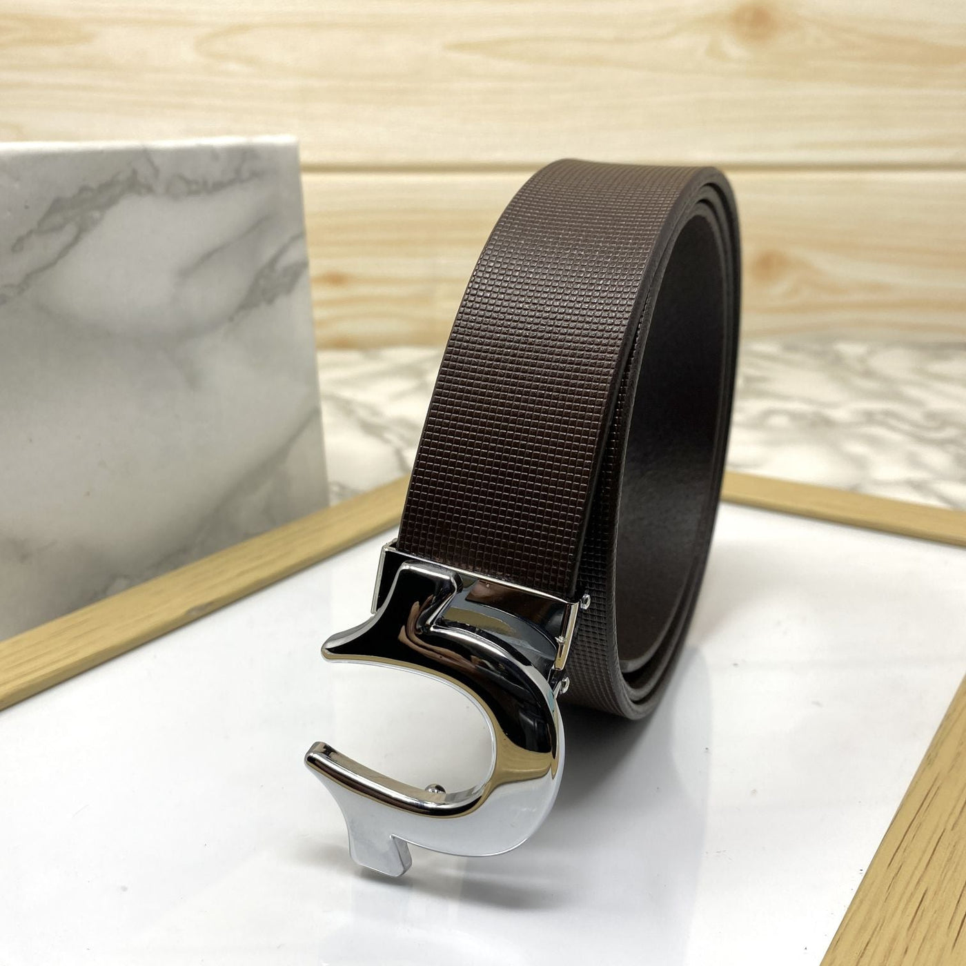 U-Pattern Formal and Casual Leather Strap belt-UniqueandClassy