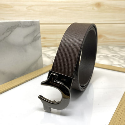 U-Pattern Formal and Casual Leather Strap belt-UniqueandClassy