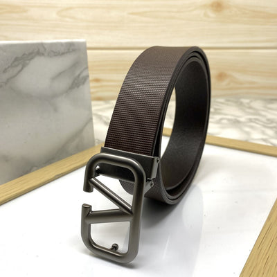 Casual V-Pattern Leather Strap Belt-UniqueandClassy