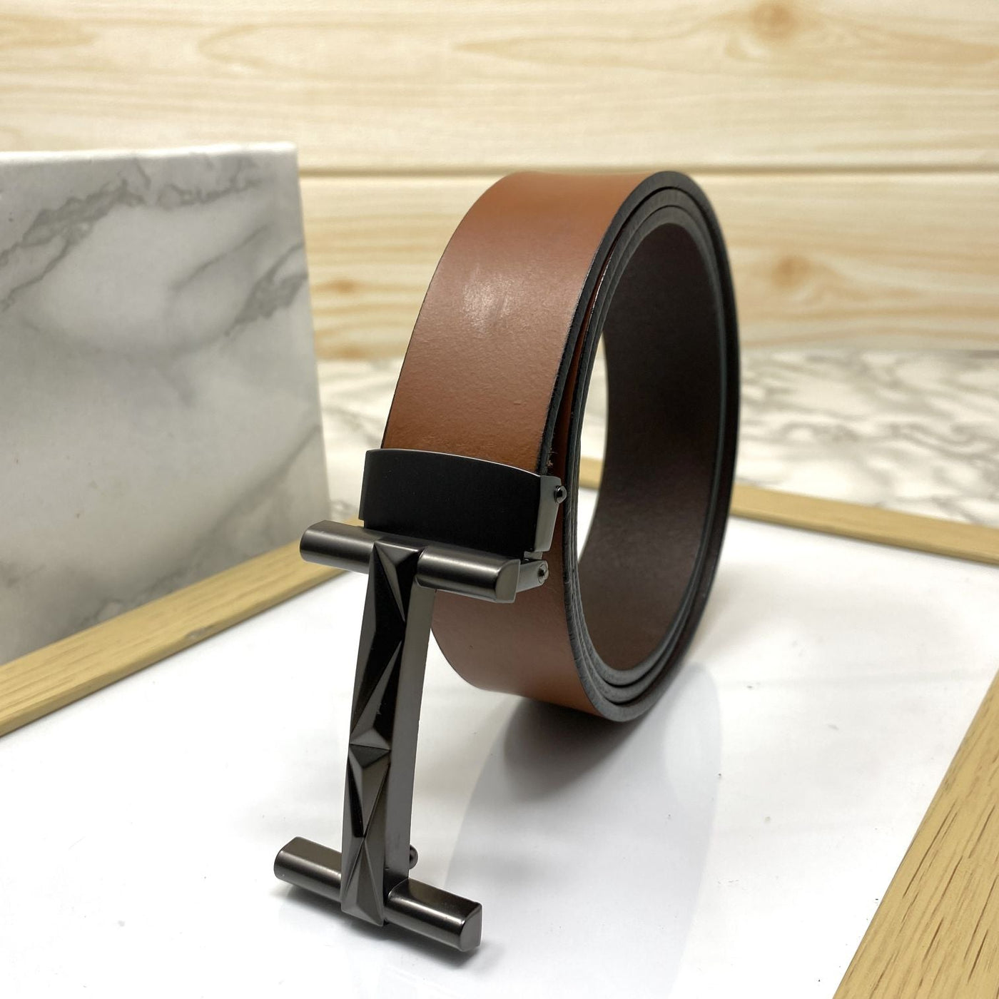 New Arrival H- Pattern Formal and Casual Leather Strap Belt-UniqueandClassy