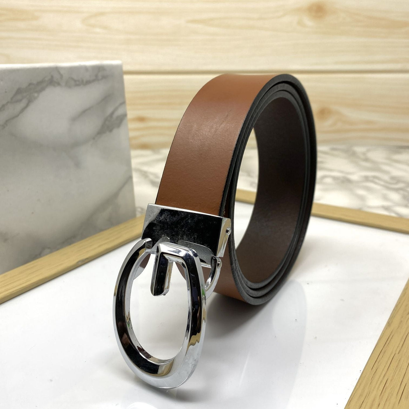 Classic G-Pattern Formal and Casual Leather Strap Belt -UniqueandClassy