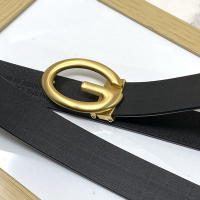 Simple G-Design Formal and Leather Strap Belt-UniqueandClassy