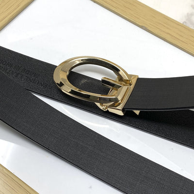 Classic G-Pattern Formal and Casual Leather Strap Belt -UniqueandClassy