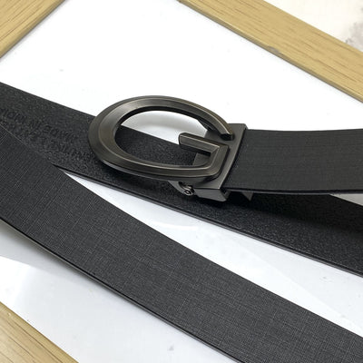 Classic G-Pattern Formal and Casual Leather Strap Belt -UniqueandClassy