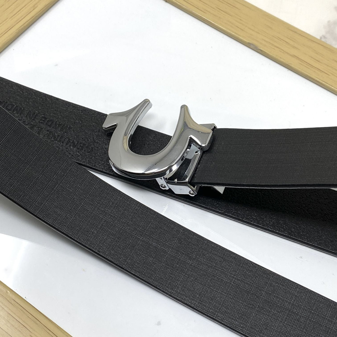 U-Pattern Formal and Casual Leather Strap belt-UniqueandClassy