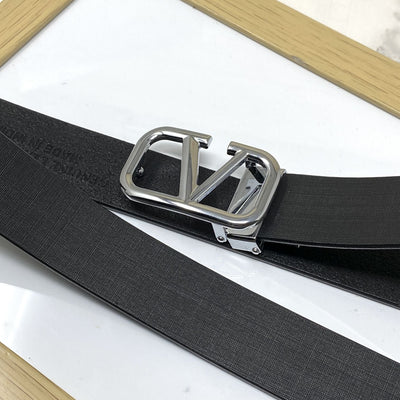 Casual V-Pattern Leather Strap Belt-UniqueandClassy