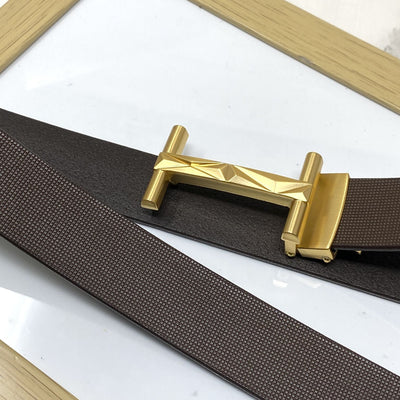 New Arrival H- Pattern Formal and Casual Leather Strap Belt-UniqueandClassy