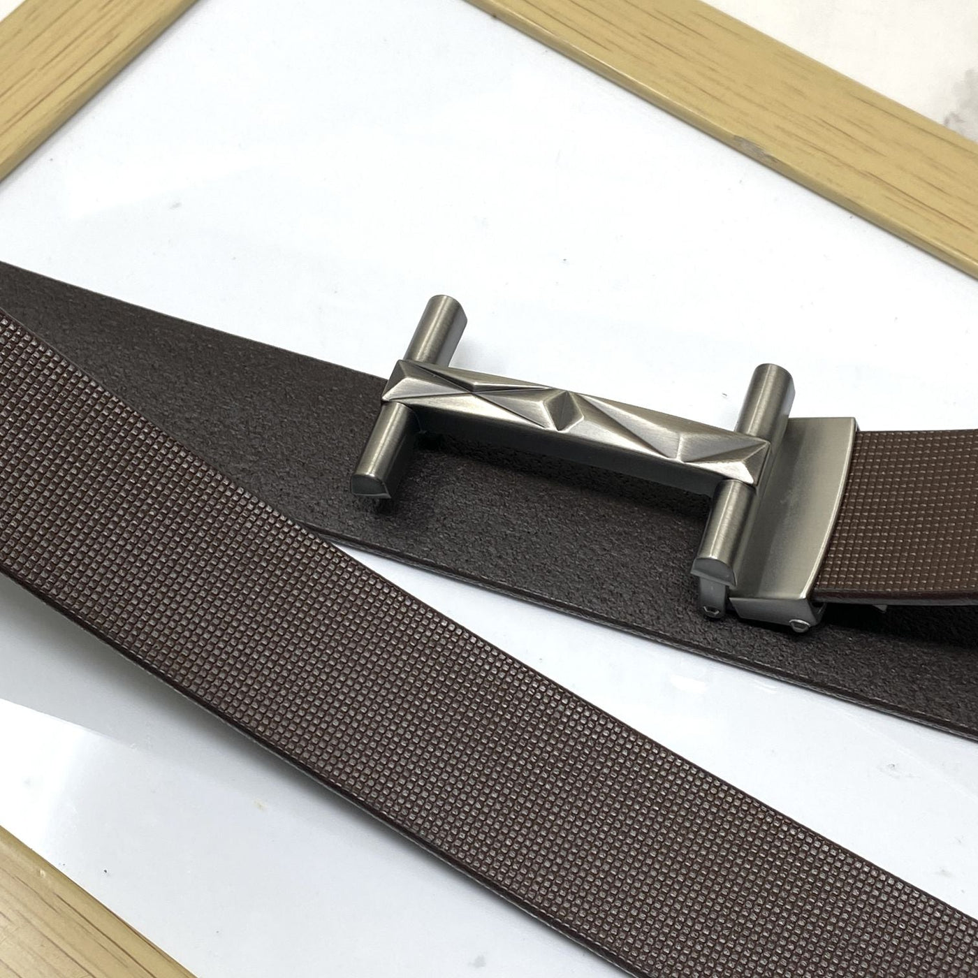 New Arrival H- Pattern Formal and Casual Leather Strap Belt-UniqueandClassy