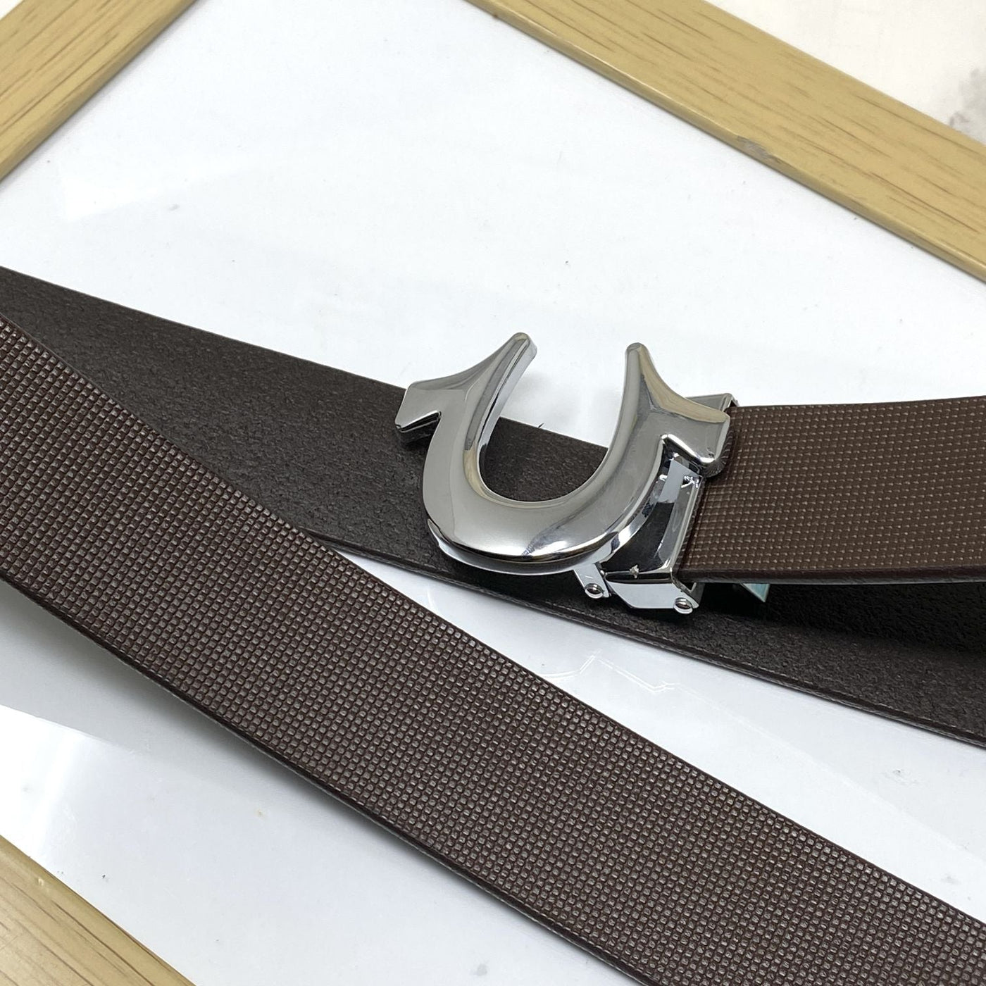 U-Pattern Formal and Casual Leather Strap belt-UniqueandClassy