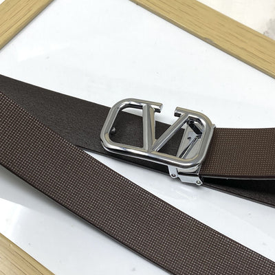 Casual V-Pattern Leather Strap Belt-UniqueandClassy