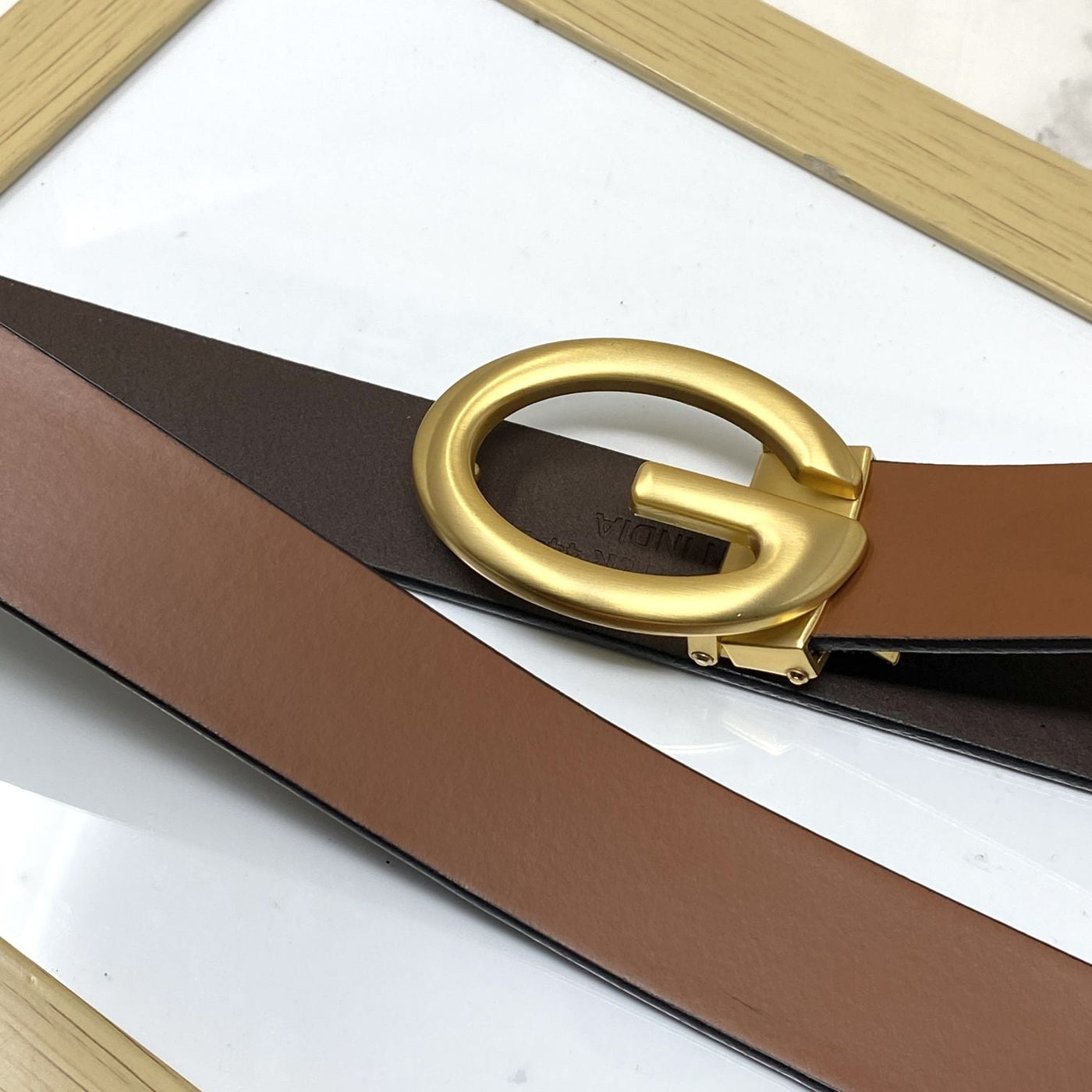 Simple G-Design Formal and Leather Strap Belt-UniqueandClassy