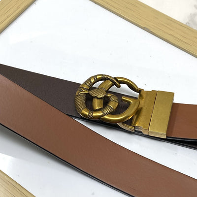 Classy Round Snake Design Leather Strap- UniqueandClassy