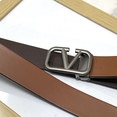 Casual V-Pattern Leather Strap Belt-UniqueandClassy