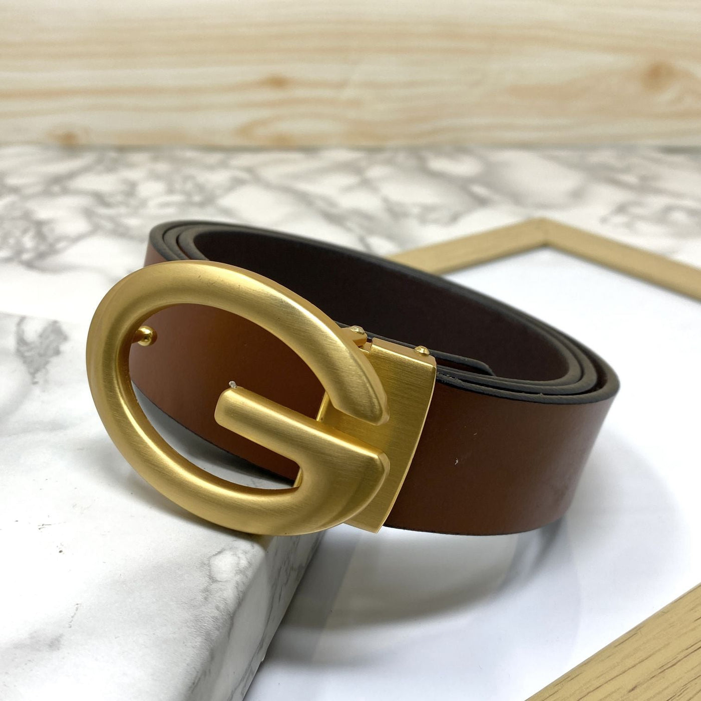 Simple G-Design Formal and Leather Strap Belt-UniqueandClassy