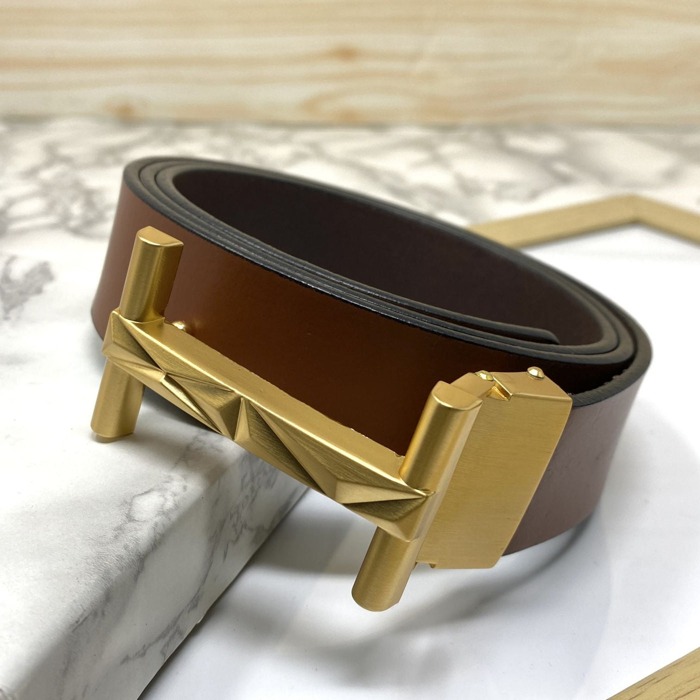 New Arrival H- Pattern Formal and Casual Leather Strap Belt-UniqueandClassy