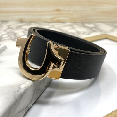 U-Pattern Formal and Casual Leather Strap belt-UniqueandClassy