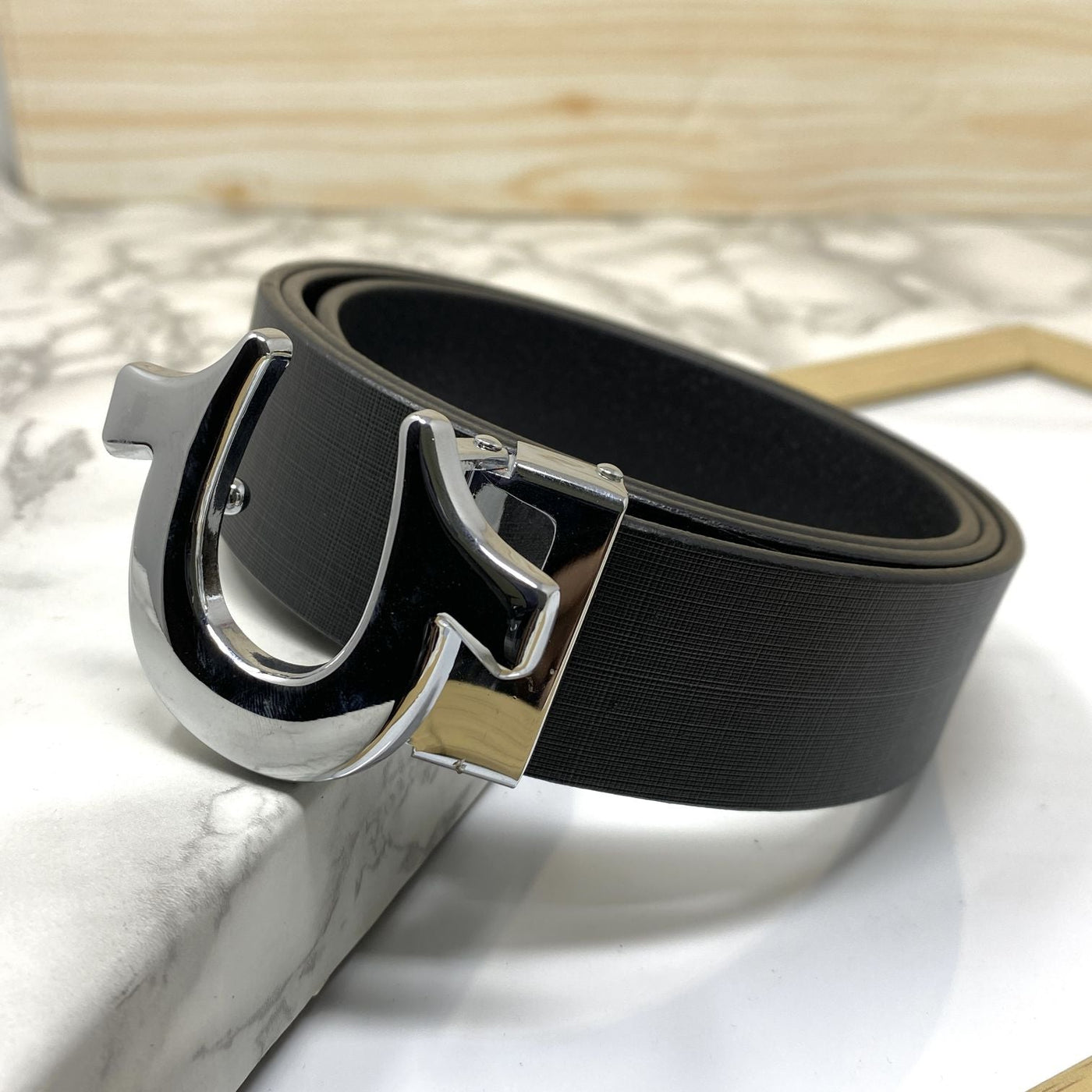 U-Pattern Formal and Casual Leather Strap belt-UniqueandClassy