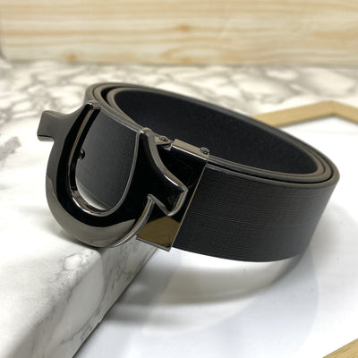 U-Pattern Formal and Casual Leather Strap belt-UniqueandClassy