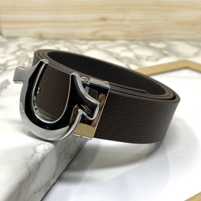 U-Pattern Formal and Casual Leather Strap belt-UniqueandClassy