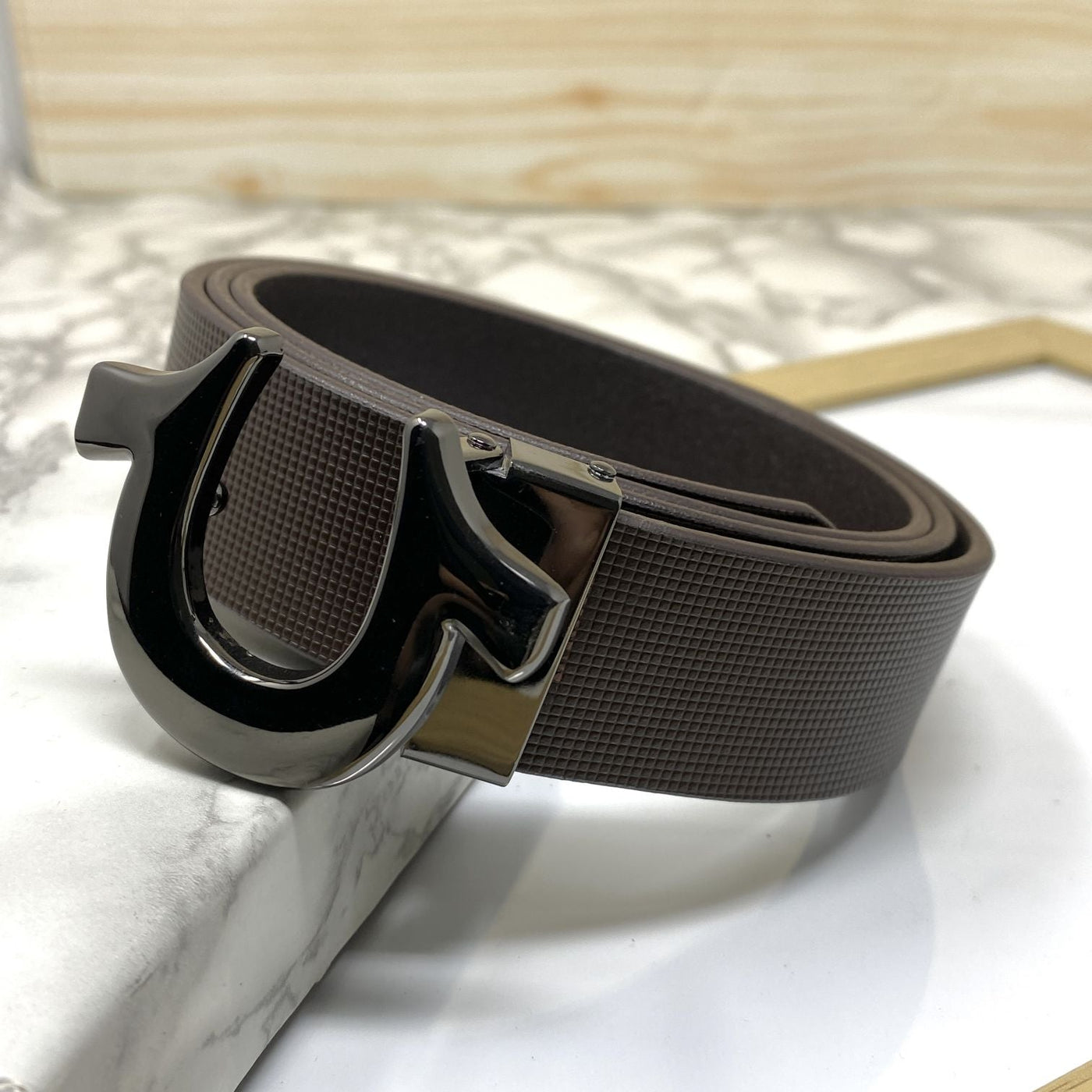 U-Pattern Formal and Casual Leather Strap belt-UniqueandClassy