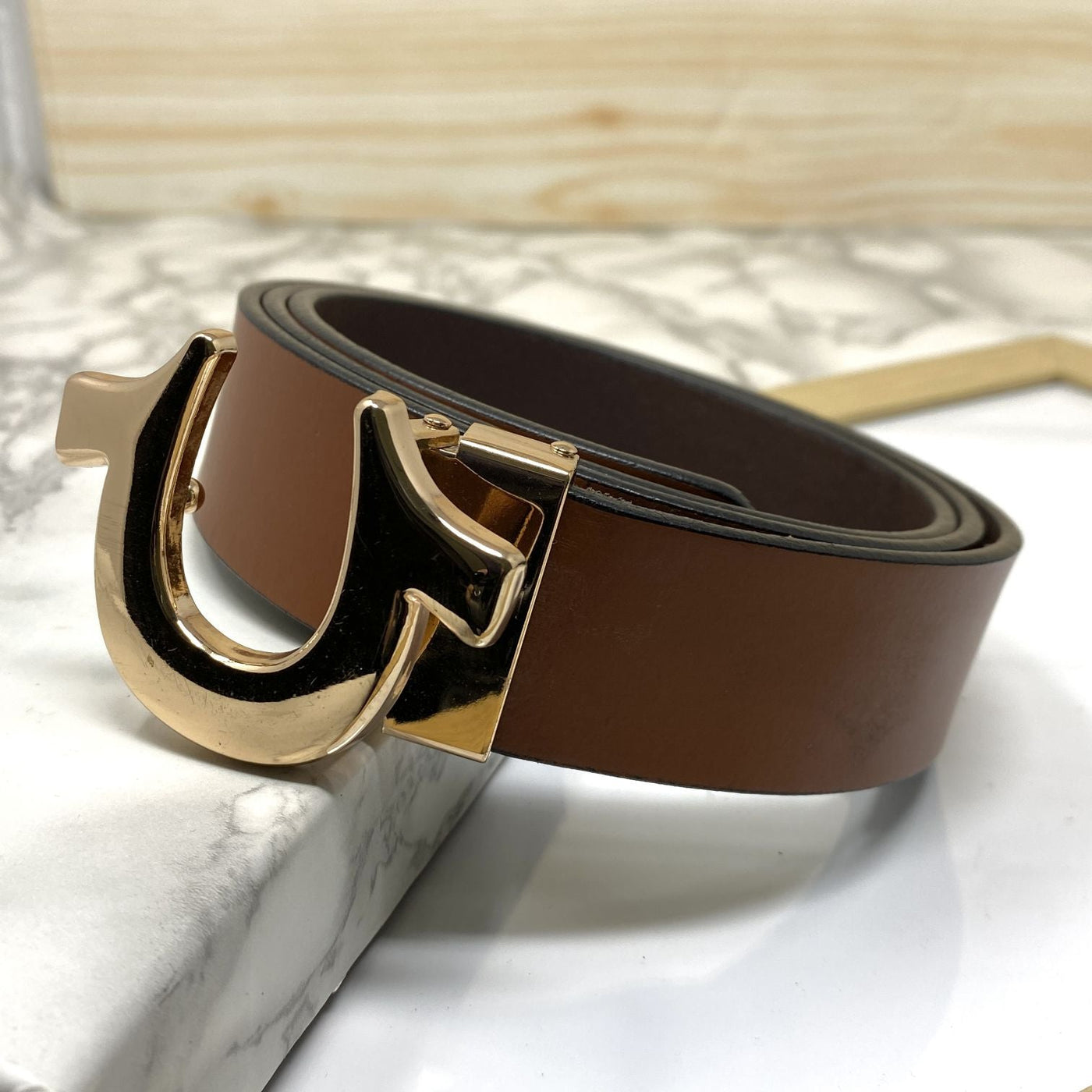 U-Pattern Formal and Casual Leather Strap belt-UniqueandClassy