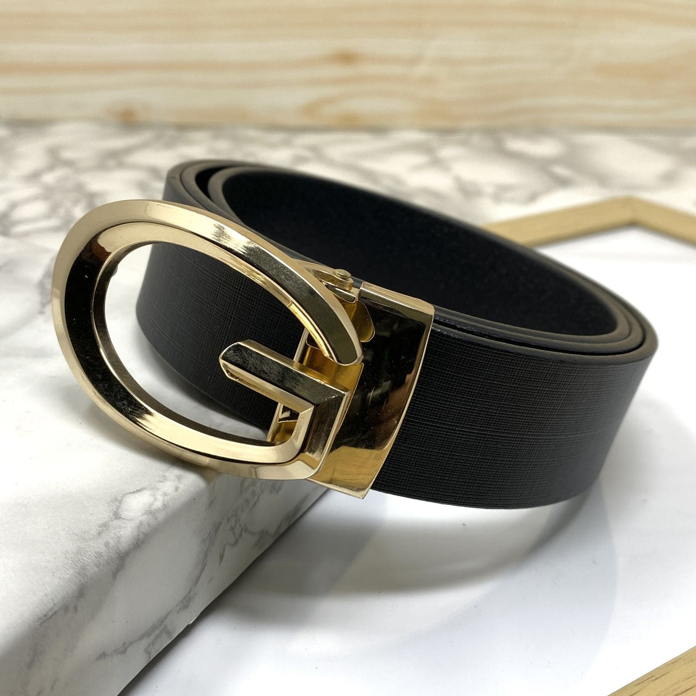 Classic G-Pattern Formal and Casual Leather Strap Belt -UniqueandClassy