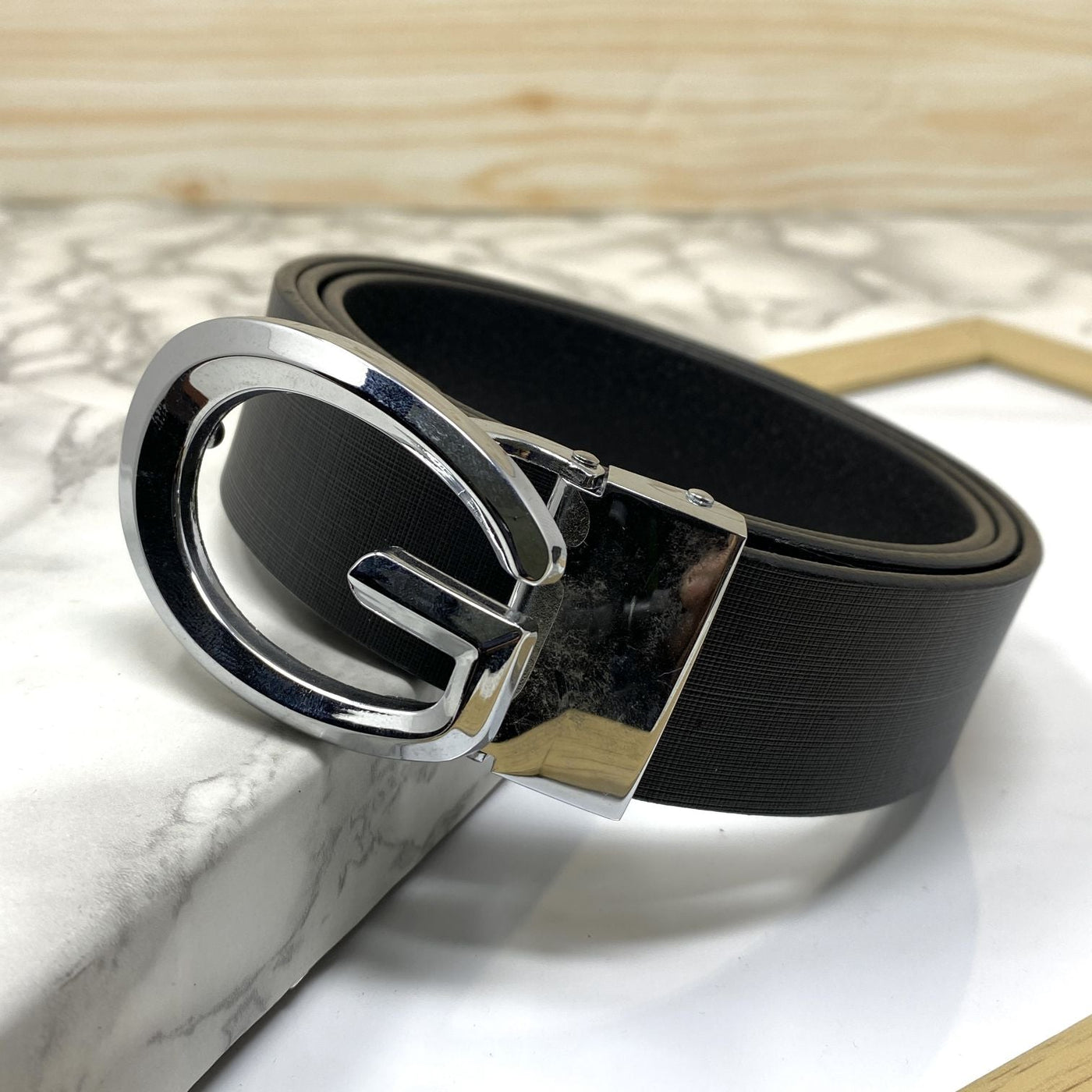 Classic G-Pattern Formal and Casual Leather Strap Belt -UniqueandClassy