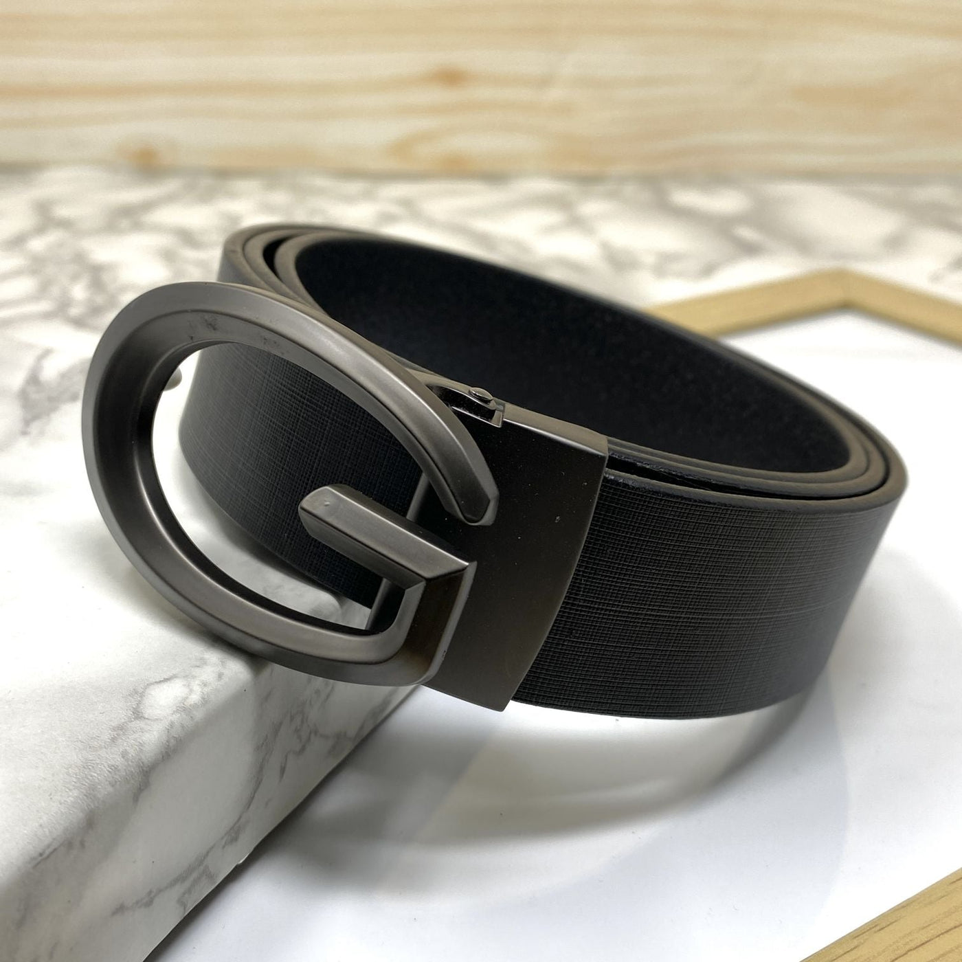 Classic G-Pattern Formal and Casual Leather Strap Belt -UniqueandClassy