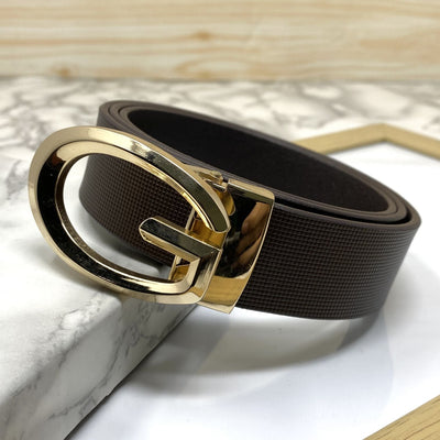 Classic G-Pattern Formal and Casual Leather Strap Belt -UniqueandClassy