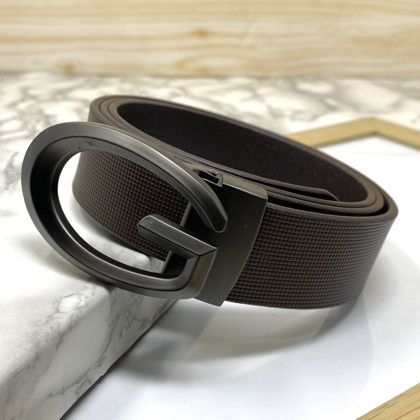 Classic G-Pattern Formal and Casual Leather Strap Belt -UniqueandClassy