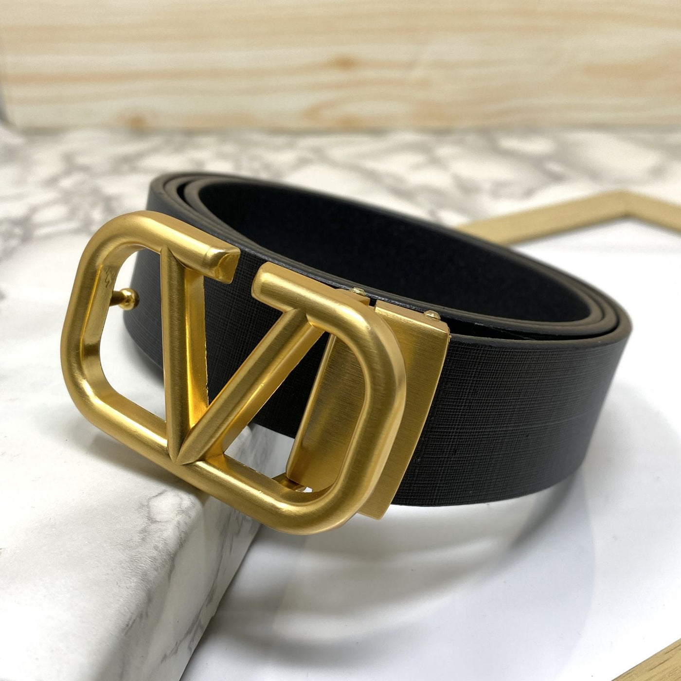 Casual V-Pattern Leather Strap Belt-UniqueandClassy