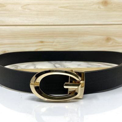 Classic G-Pattern Formal and Casual Leather Strap Belt -UniqueandClassy