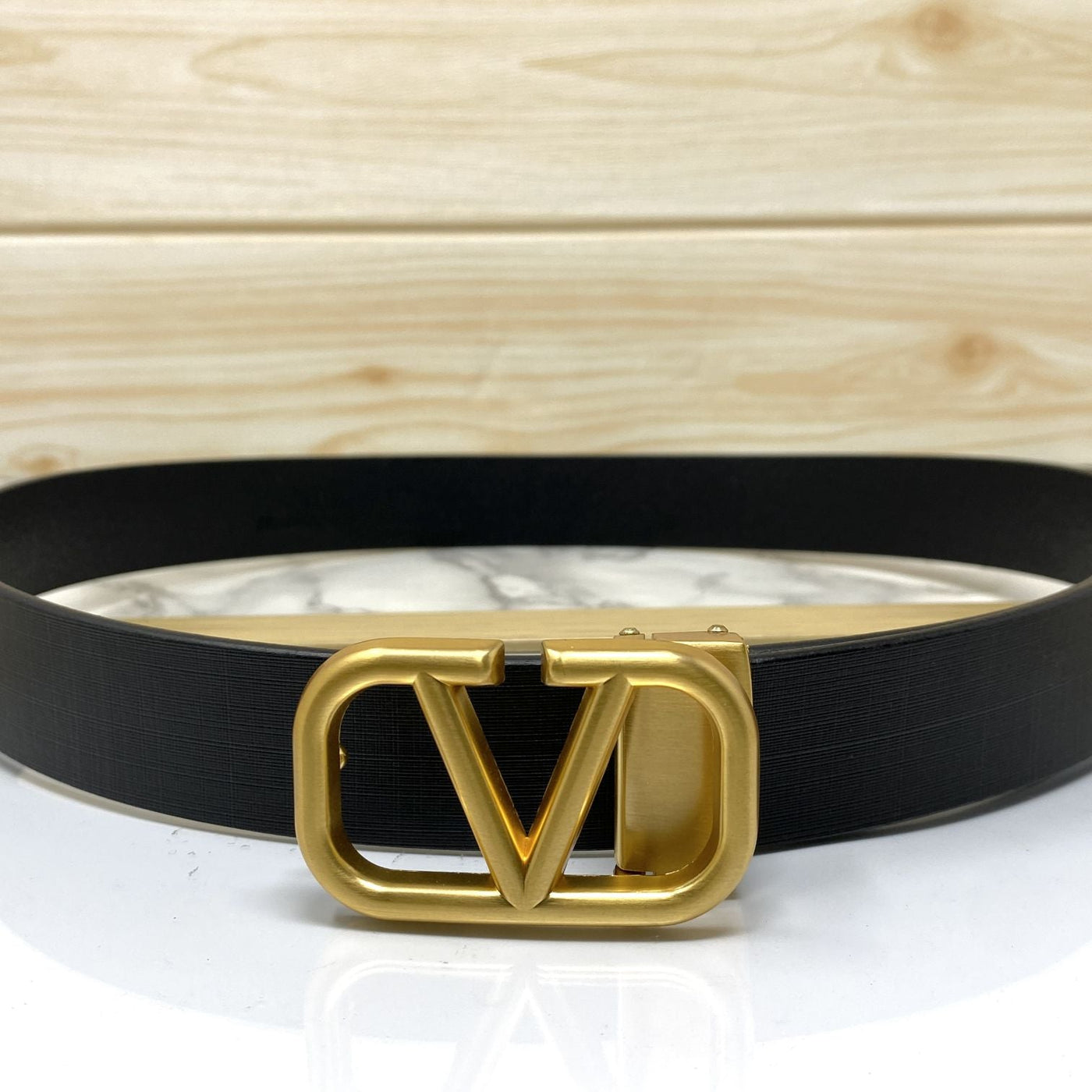 Casual V-Pattern Leather Strap Belt-UniqueandClassy