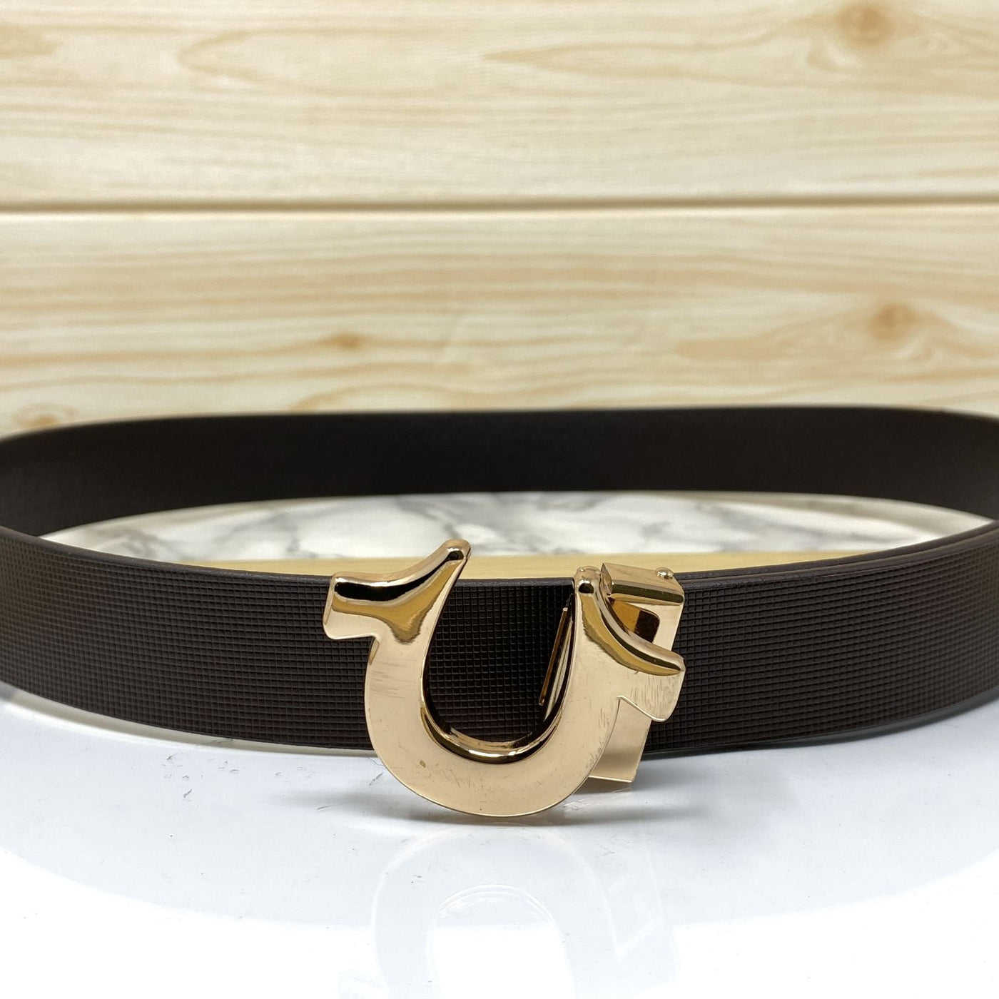 U-Pattern Formal and Casual Leather Strap belt-UniqueandClassy