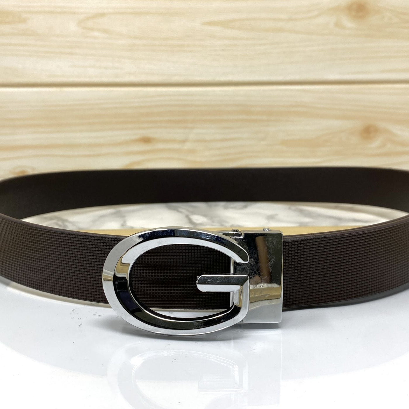 Classic G-Pattern Formal and Casual Leather Strap Belt -UniqueandClassy