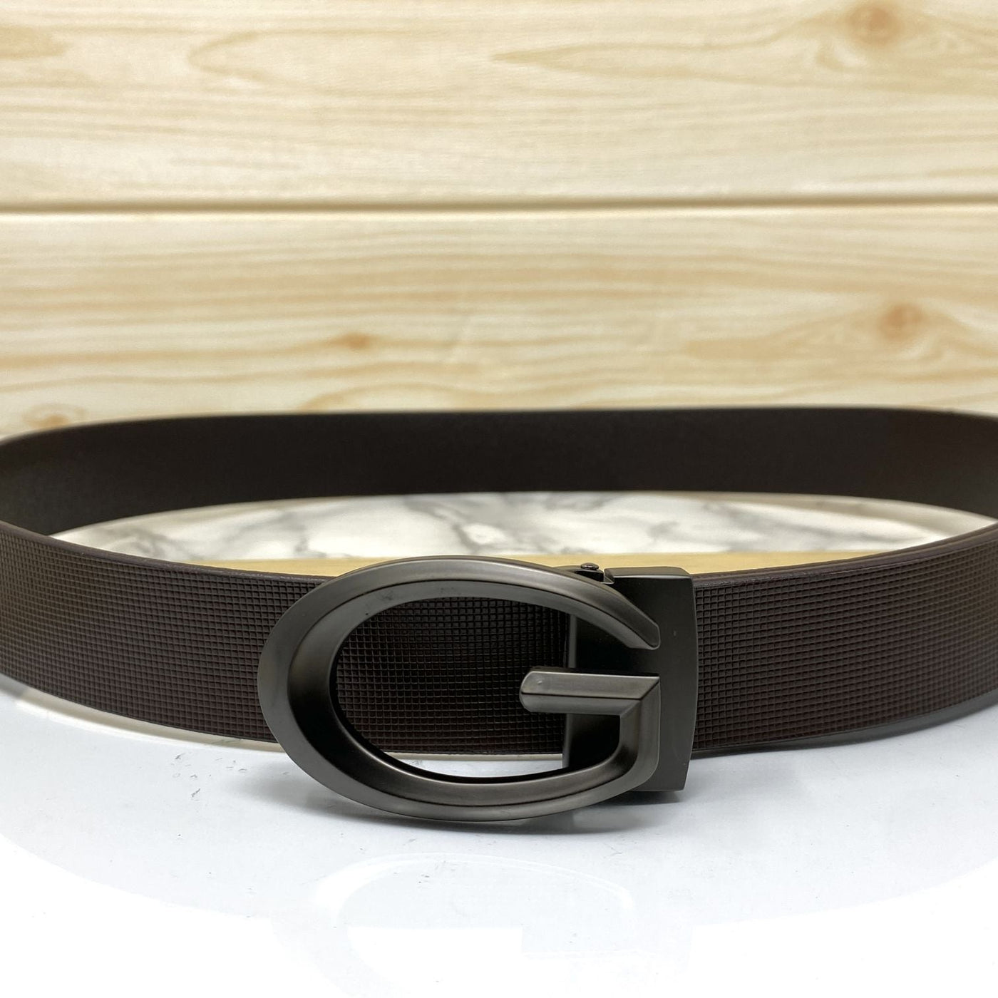 Classic G-Pattern Formal and Casual Leather Strap Belt -UniqueandClassy