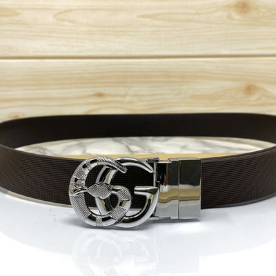 Classy Round Snake Design Leather Strap- UniqueandClassy