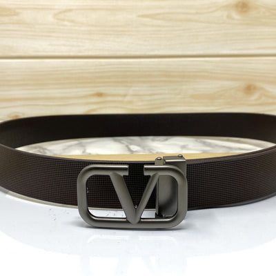 Casual V-Pattern Leather Strap Belt-UniqueandClassy