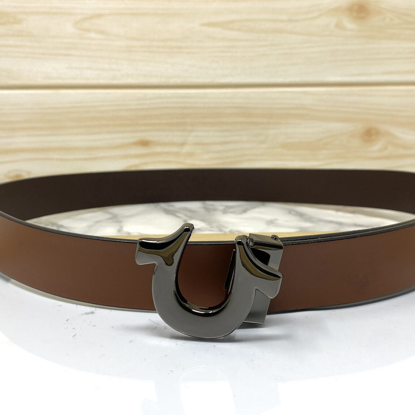 U-Pattern Formal and Casual Leather Strap belt-UniqueandClassy