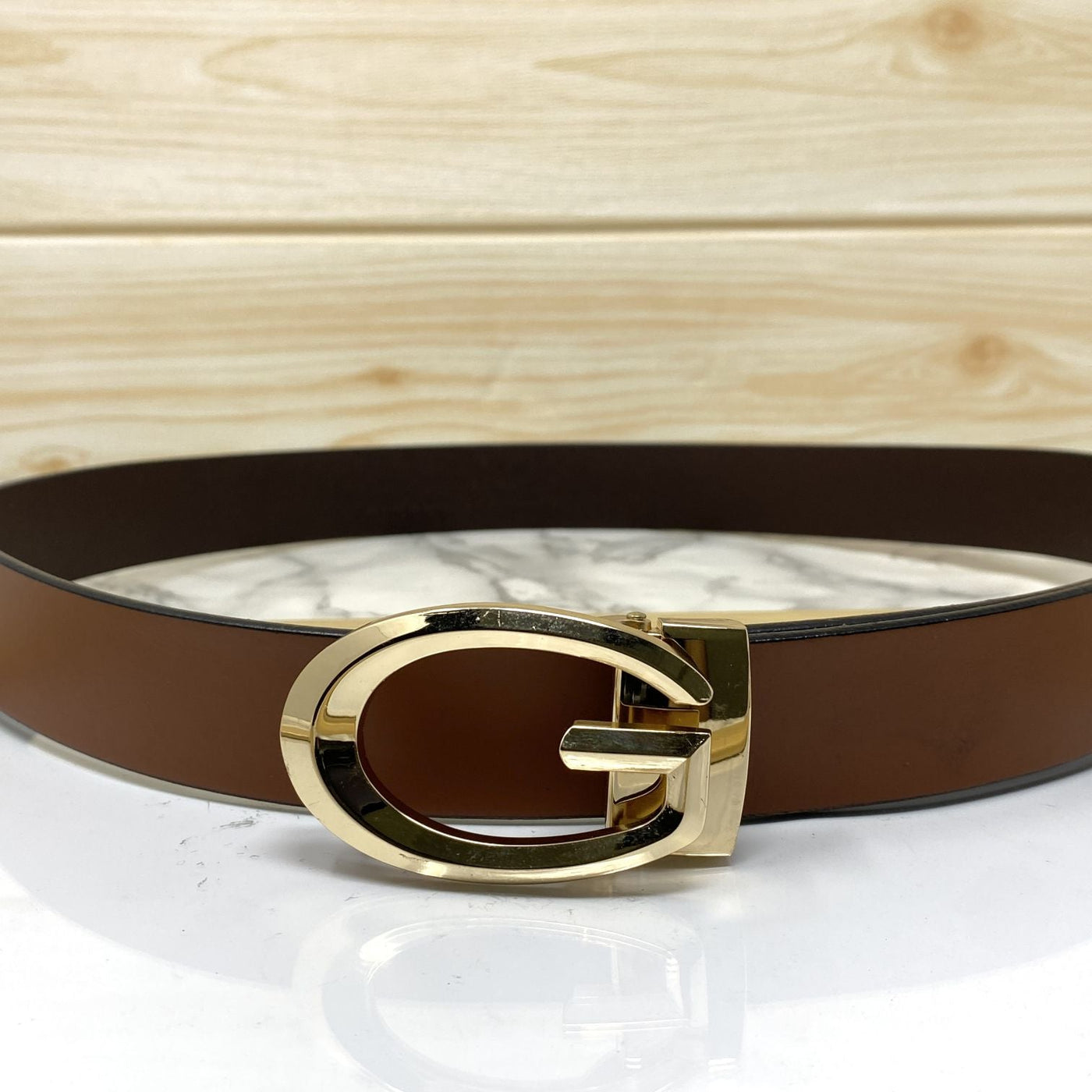 Classic G-Pattern Formal and Casual Leather Strap Belt -UniqueandClassy