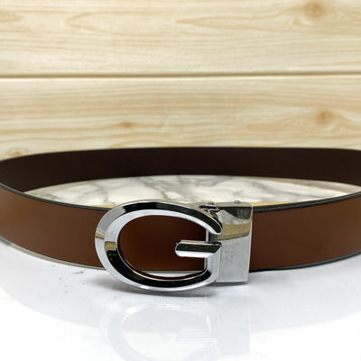 Classic G-Pattern Formal and Casual Leather Strap Belt -UniqueandClassy