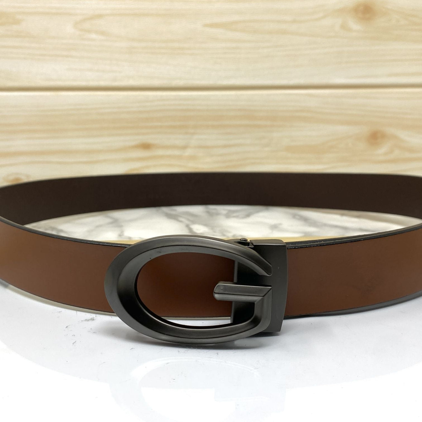 Classic G-Pattern Formal and Casual Leather Strap Belt -UniqueandClassy