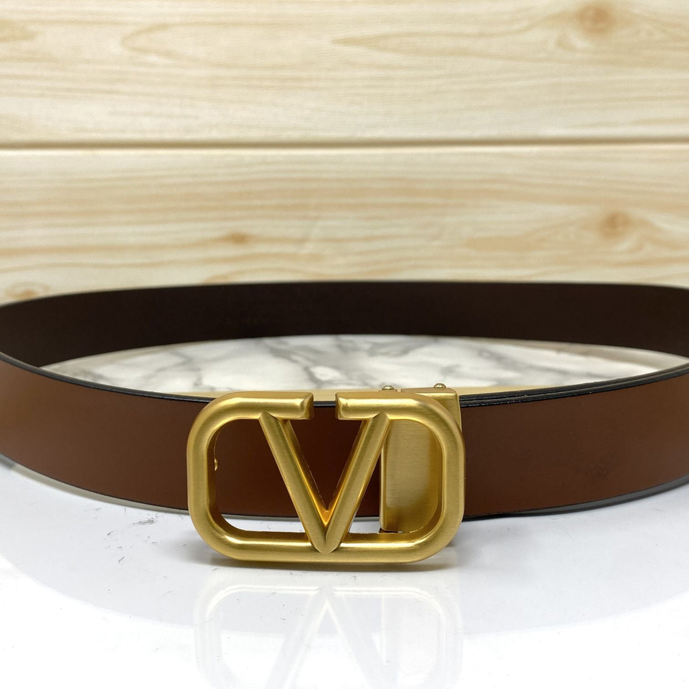 Casual V-Pattern Leather Strap Belt-UniqueandClassy