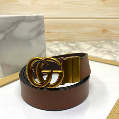 Formal and Casual GG Leather Strap Belt-UniqueandClassy