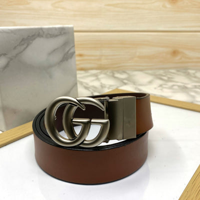 Formal and Casual GG Leather Strap Belt-UniqueandClassy