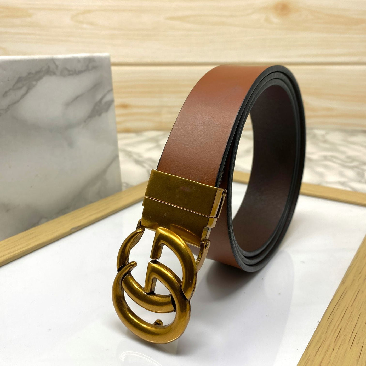 Formal and Casual GG Leather Strap Belt-UniqueandClassy