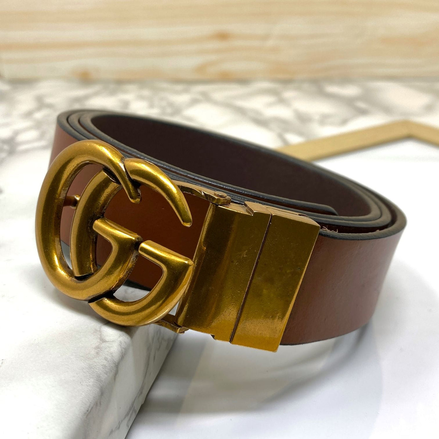 Formal and Casual GG Leather Strap Belt-UniqueandClassy