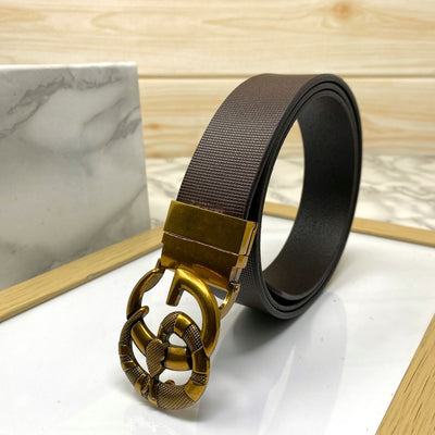 Classy Round Snake Design Leather Strap- UniqueandClassy